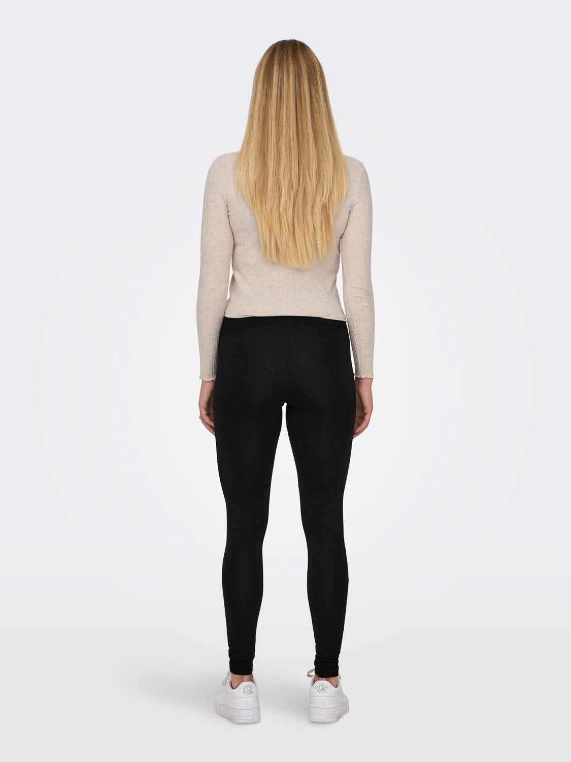 OLMLOVELY Hohe Taille Slim Fit Leggings Black