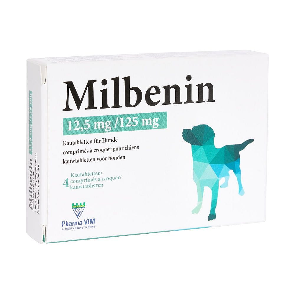 Milbenin Kauwtablet Ontwormen | 4 tabletten - Middelgrote en grote hond | 15100.1