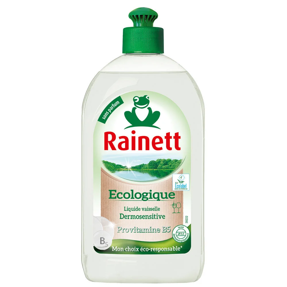 Liquide vaisselle dermosensitive Rainett 500 ml