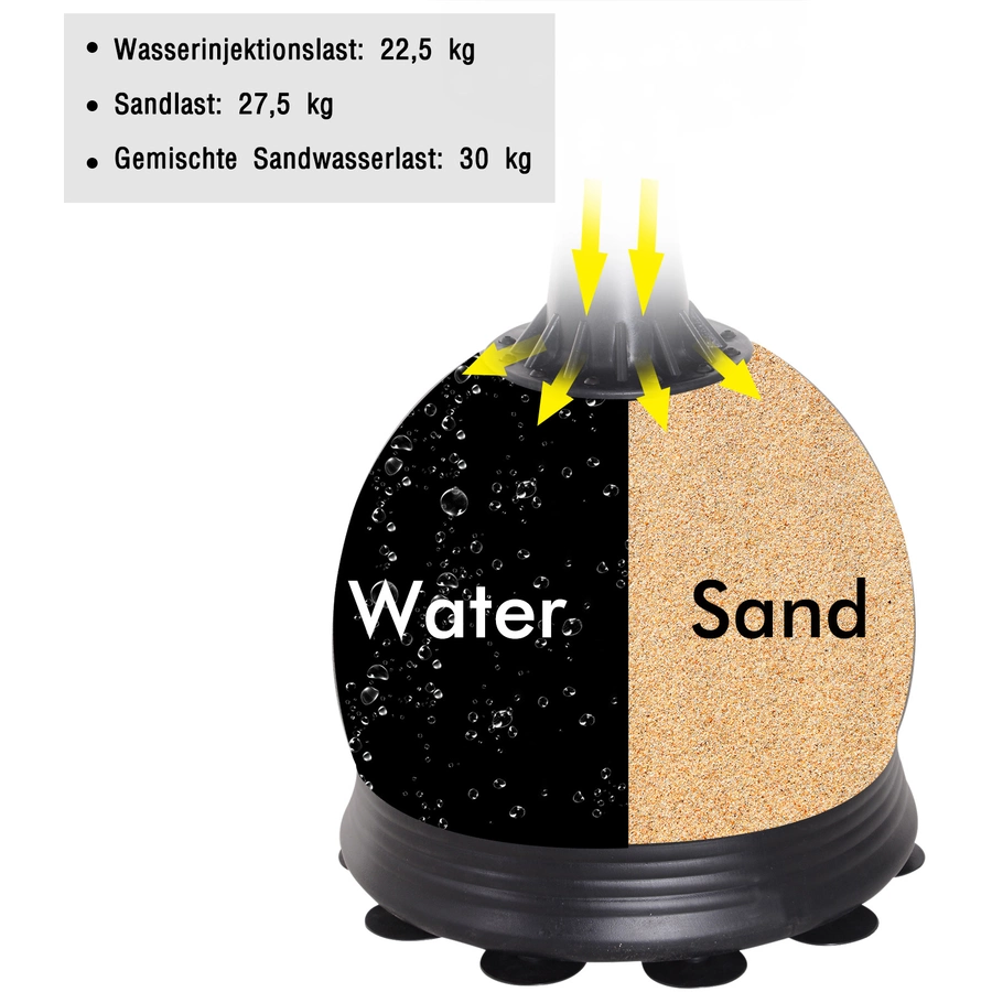 HOMCOM Standboxsack schwarz