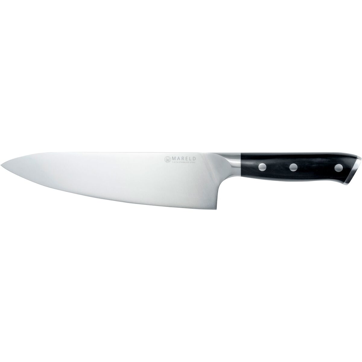 Kokkekniv 21 cm, svart