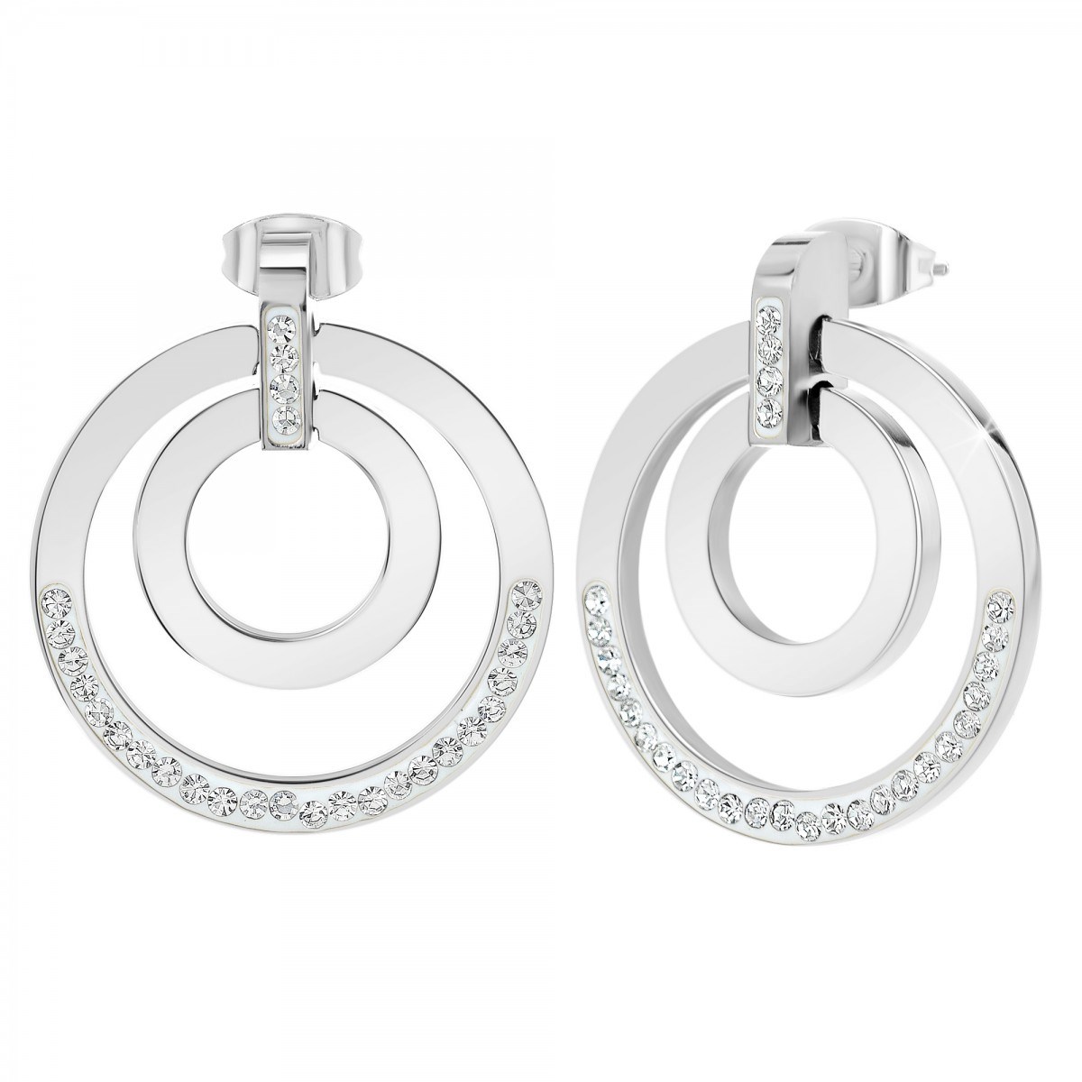 Boucles d'oreilles SC Crystal ornées de Cristaux scintillants