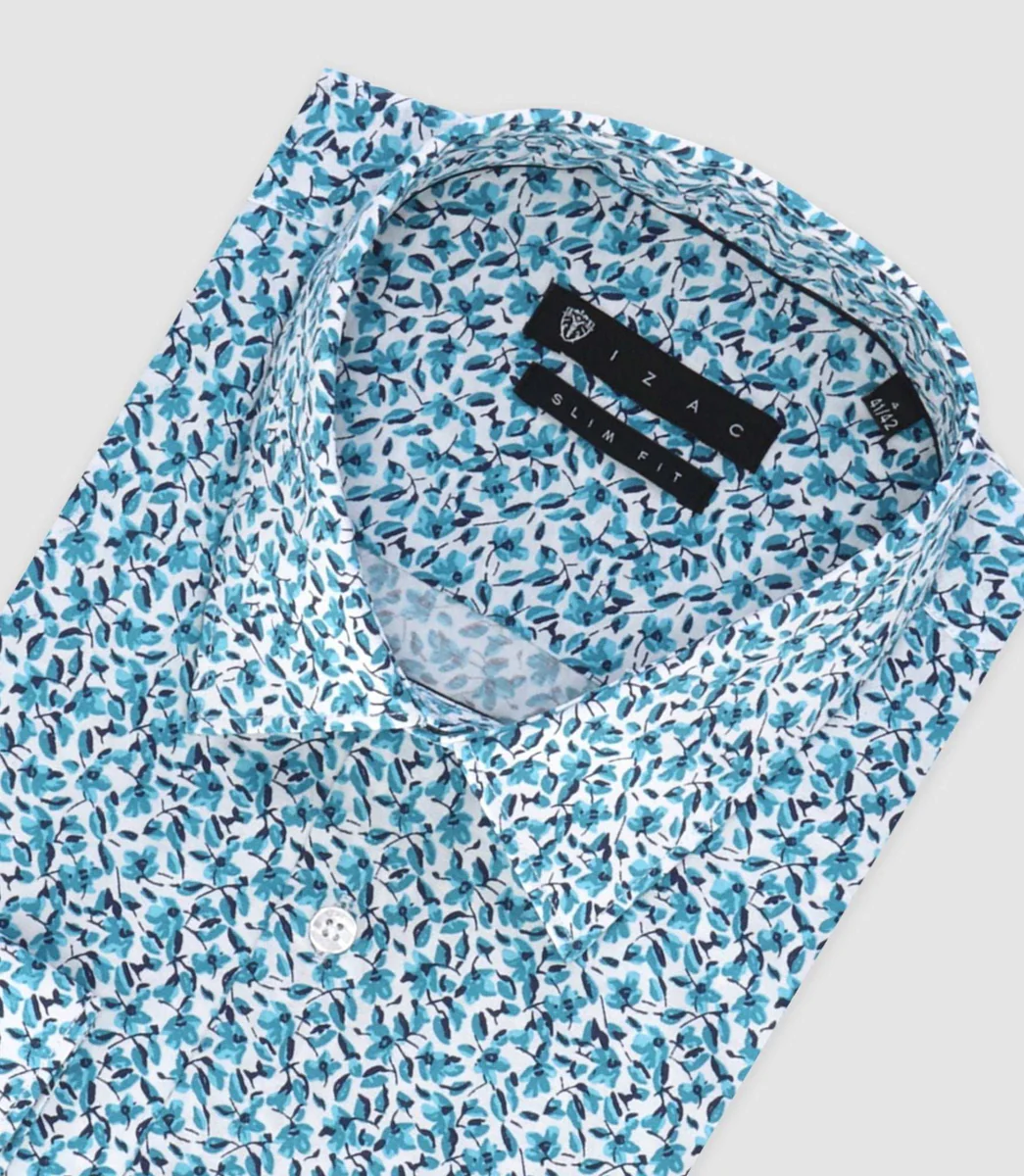 Chemise ville turquoise 