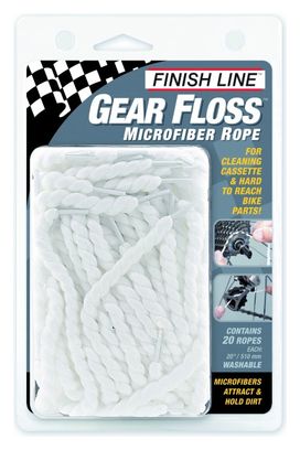 FINISH LINE Kit Entretien GEAR FLOSS / 20 Cordes en MICROFIBRE