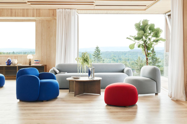 Northern Cling salontafel Ø70 gerookt eiken