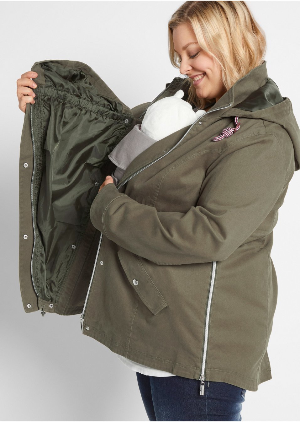 Veste de grossesse et de portage pour la mi-saison