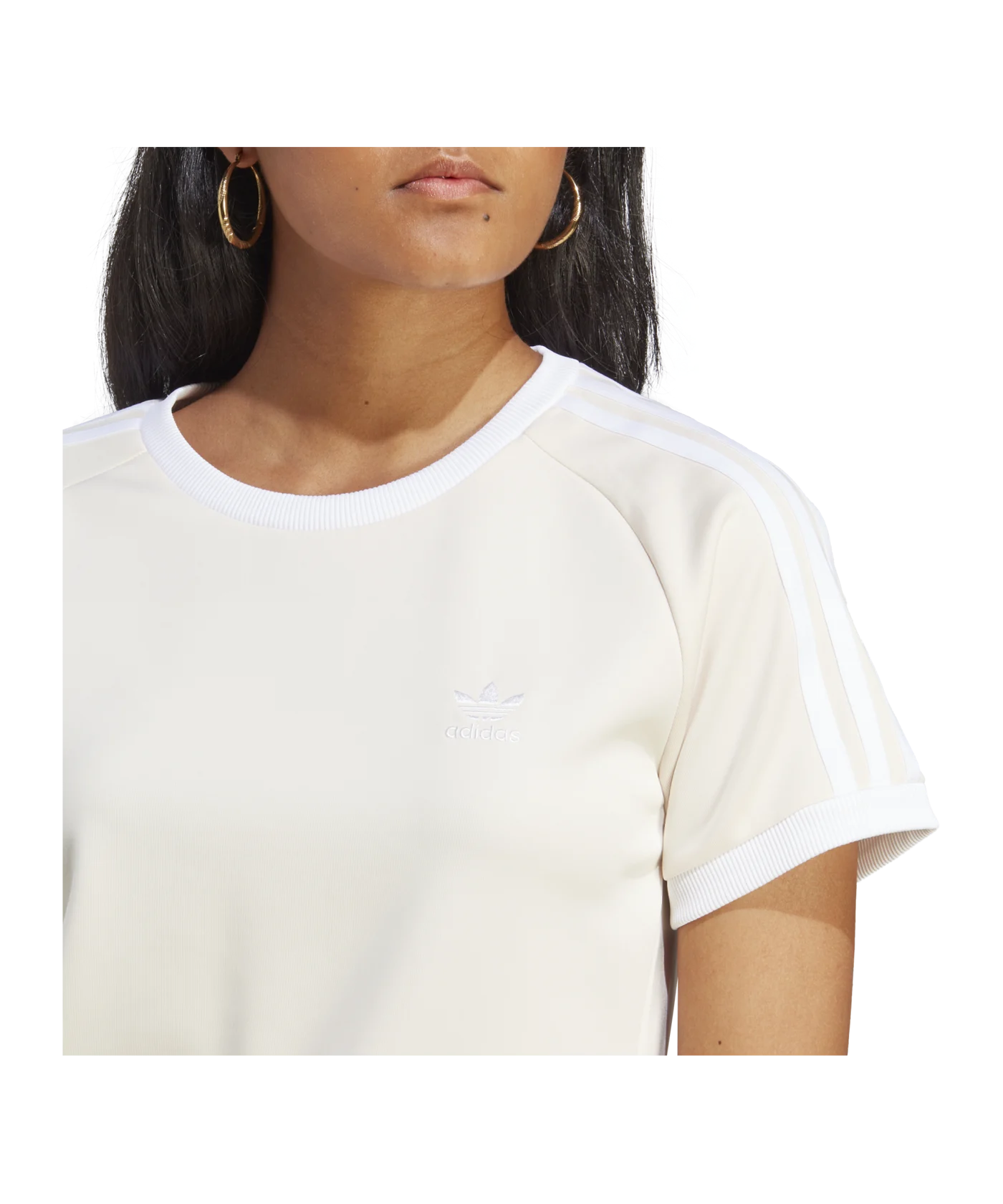 adidas Originals 3S T-Shirt Damen Beige