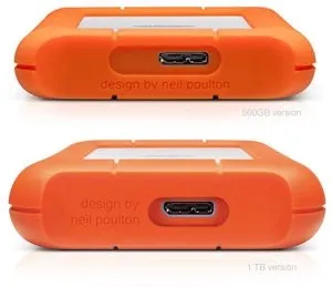 LaCie Rugged Mini - Harddisk - 4 TB - ekstern (bærbar) - USB 3.0 - 5400 rpm - 256-bit AES - med Seagate Rescue Data Recovery