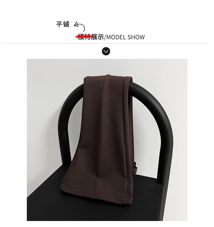 Shira - Mid-rise effen rok met overlay en uitlopende broek