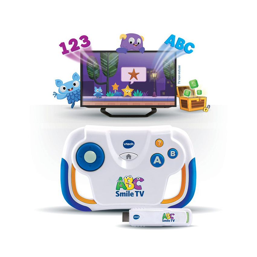 Console TV éducative - ABC Smile TV - Ecru