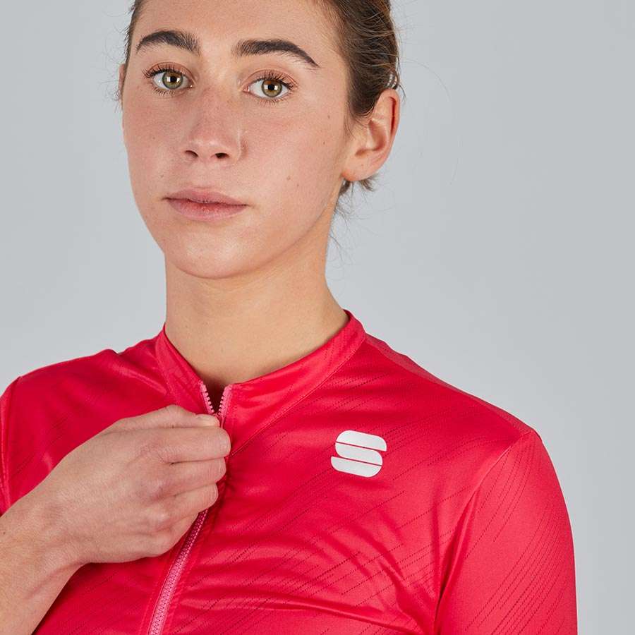 Sportful Flare Fietsshirt Korte Mouwen Roze Dames