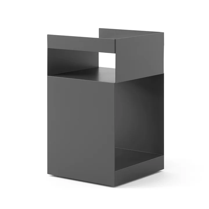 &Tradition - Rotate Beistelltisch SC73, 59 x 35 cm, Stahl, steingrau