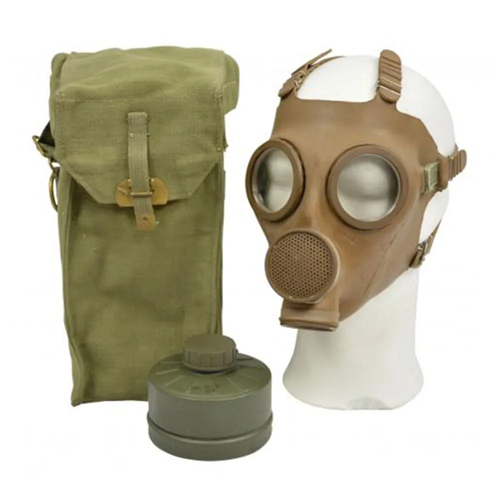 Belgische Armee -  Belgische ABC Schutzmaske M51 Filter und Tasche gebraucht