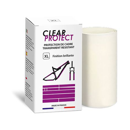PACK XL, glanz transparent, Rahmenschutz-Folie Set mit 13 Kleber