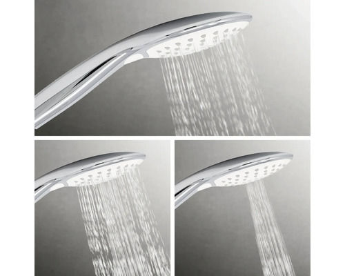 Douchekolom incl. eengreepsmengkraan Schulte Modern rond Wit Stijl D9692614 02