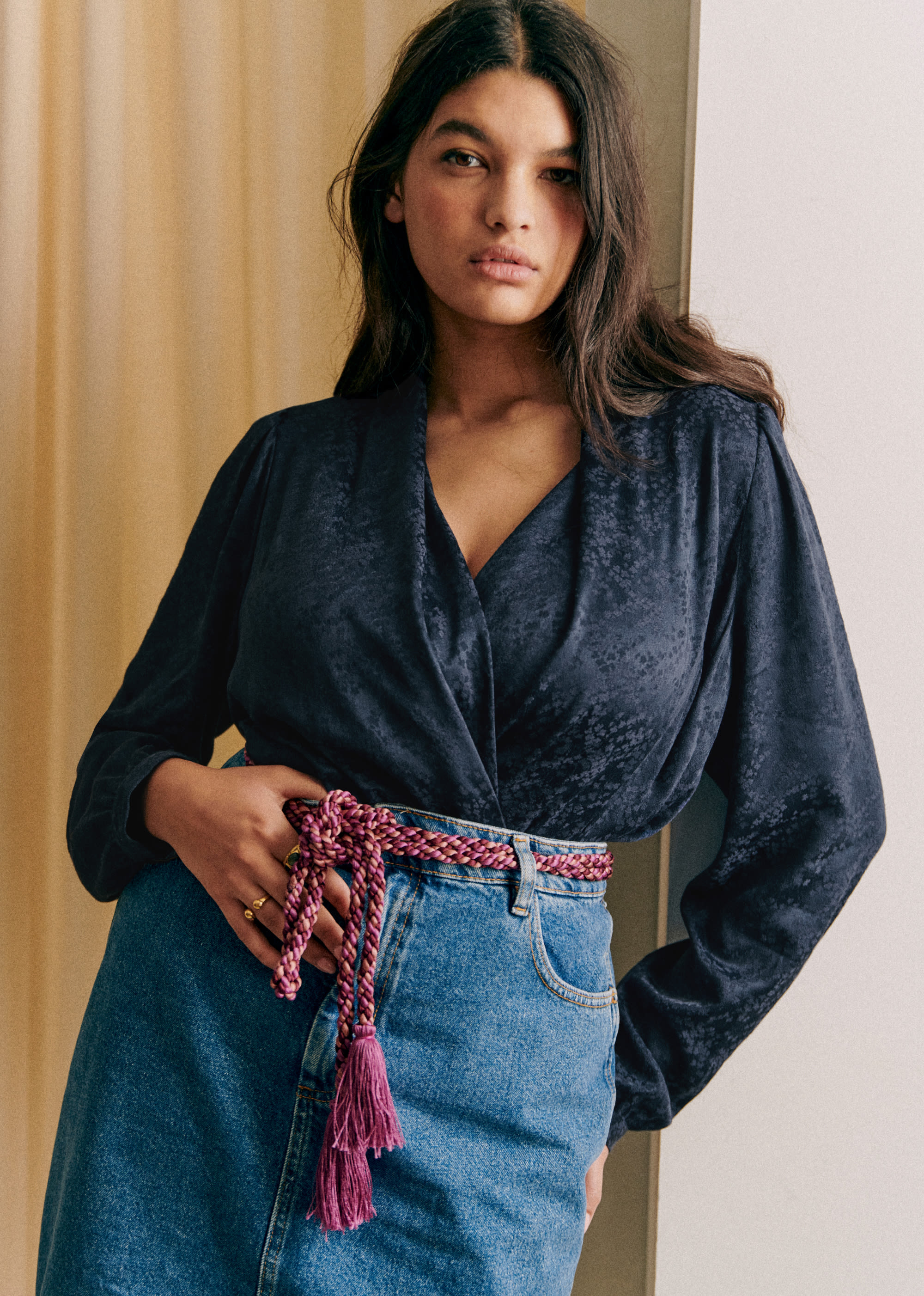 Blouse Abélia - Marine - E-SHOP/CHEMISES & BLOUSES 5905290