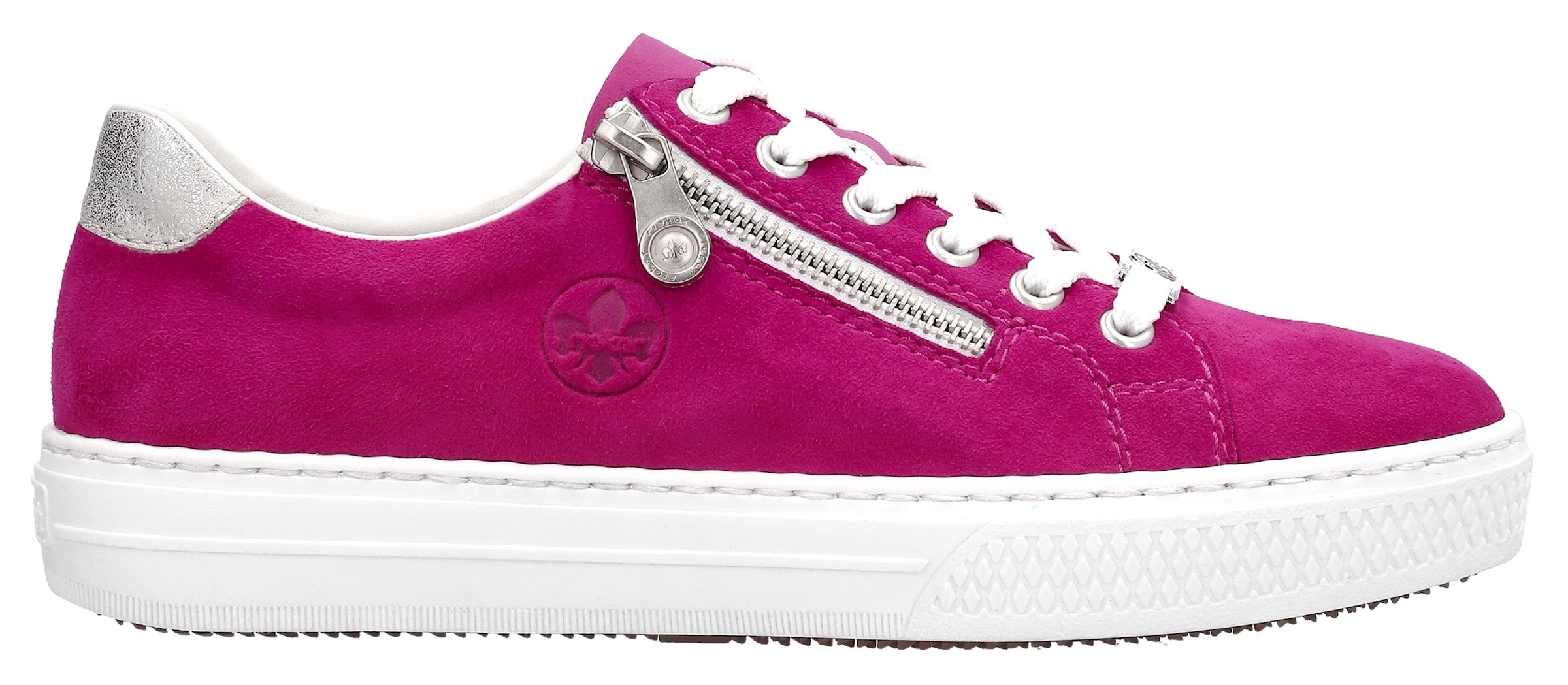 Rieker Plateausneaker  mit weicher MemoSoft-Innensohle, Freizeitschuh, Halbschuh, Schnürschuh