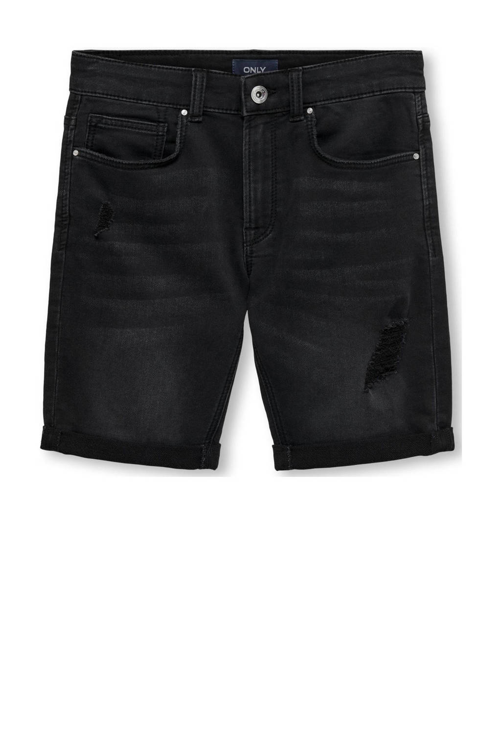 ONLY skinny denim short KOBPLY washed black