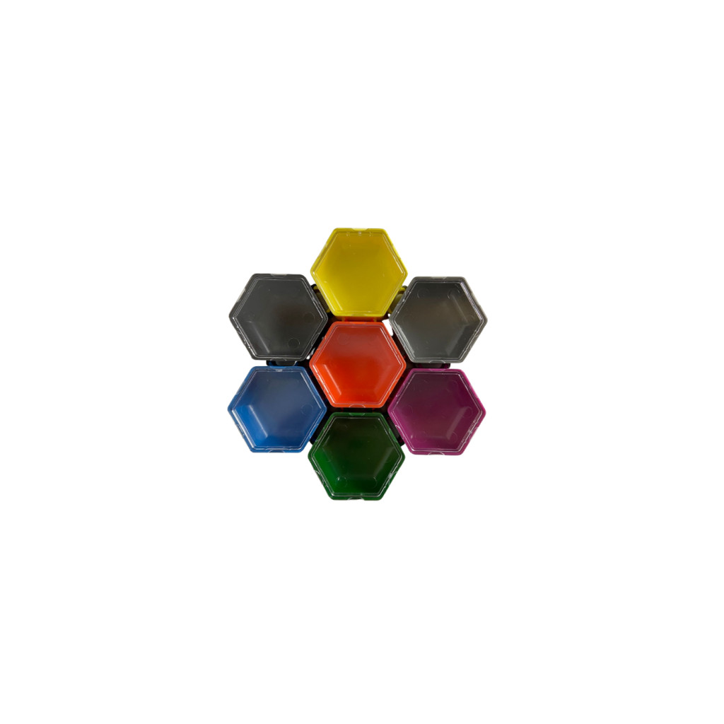 Set de Boîtes Honeycombs Multicolores