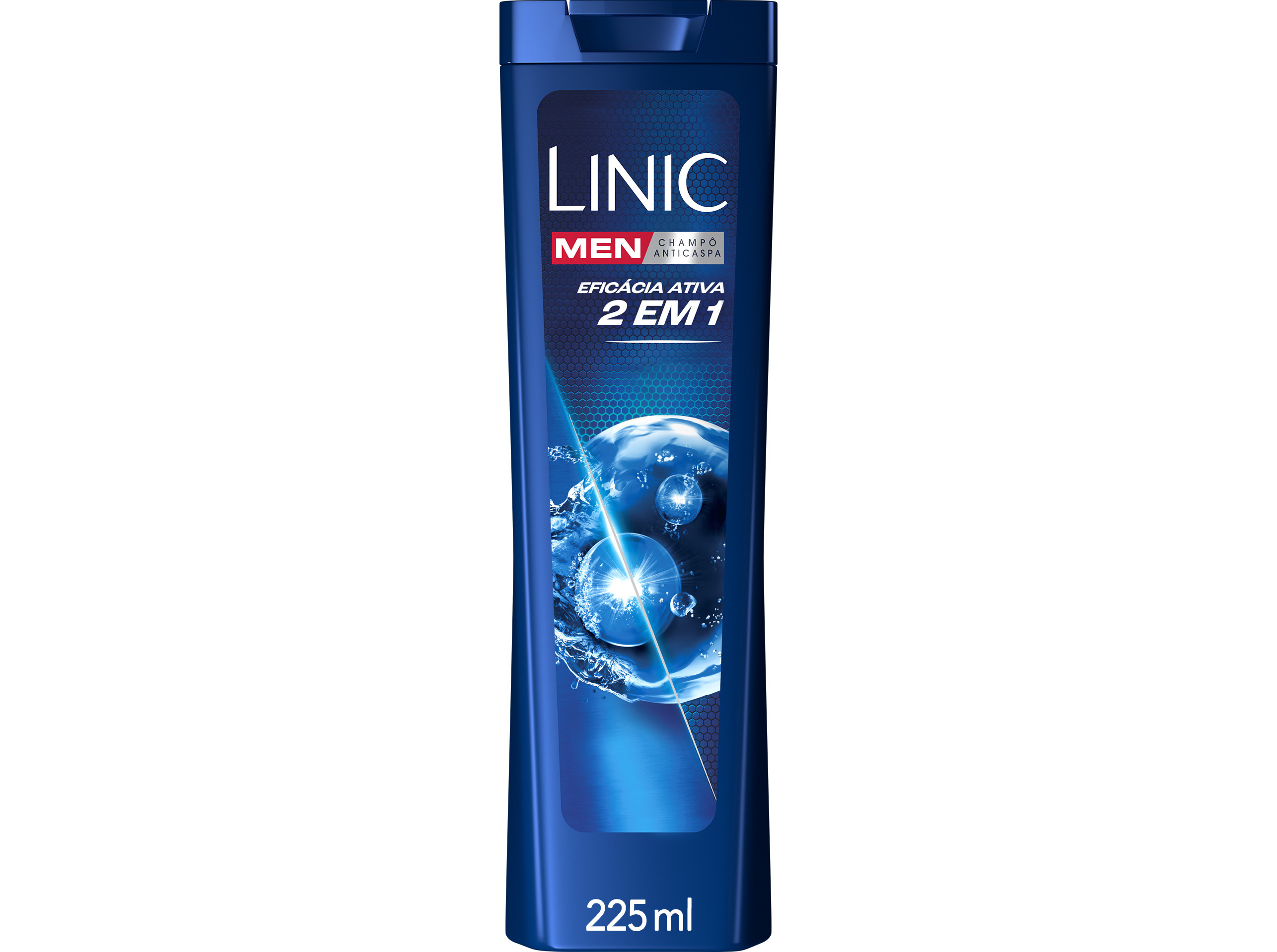 CHAMPÔ LINIC ANTI-CASPA EFICÁCIA ACTIVA 2 EM 1 225ML