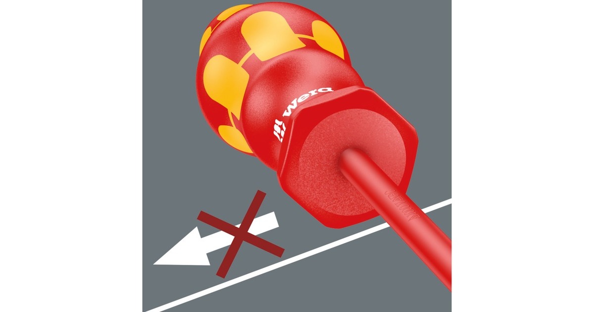 WeraKraftform 2go 100  schroevendraaier  (Rood/geel)