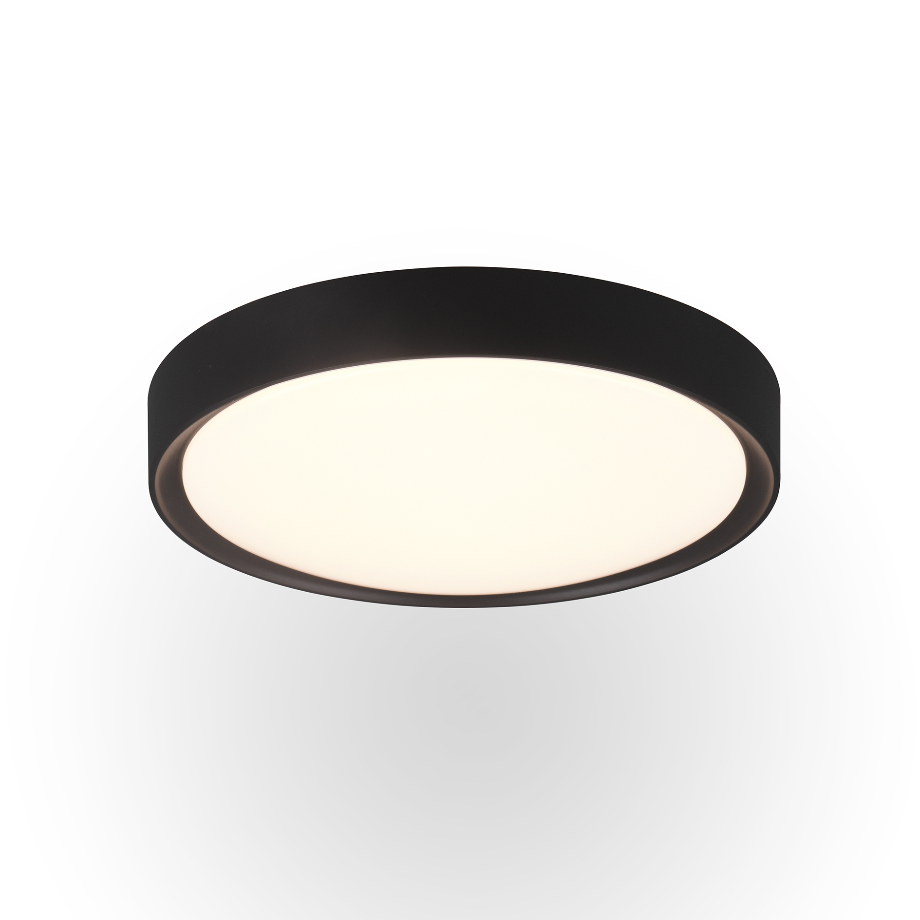 LED-Deckenleuchte - schwarz matt-weiß - Ø 33 cm