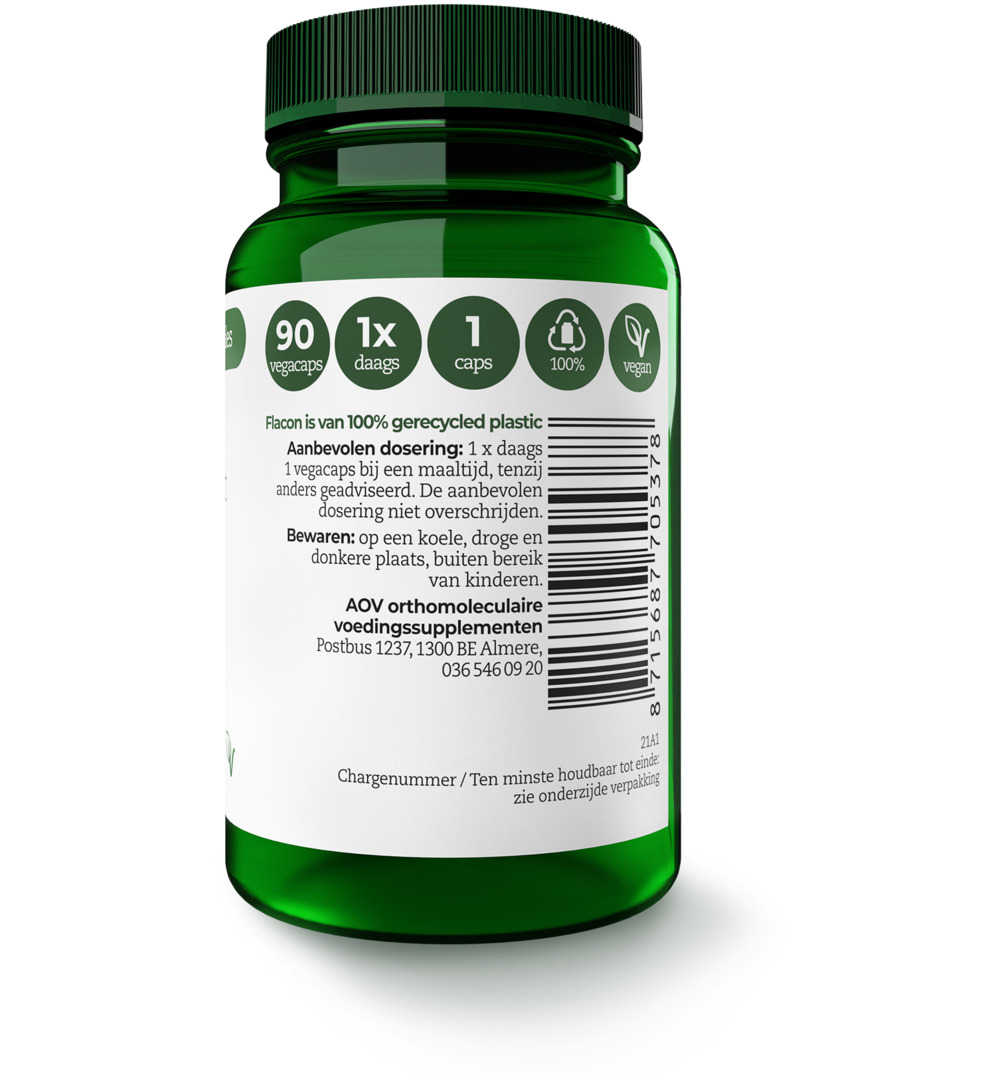 AOV 537 Zink citraat 25mg (90 vega capsules)