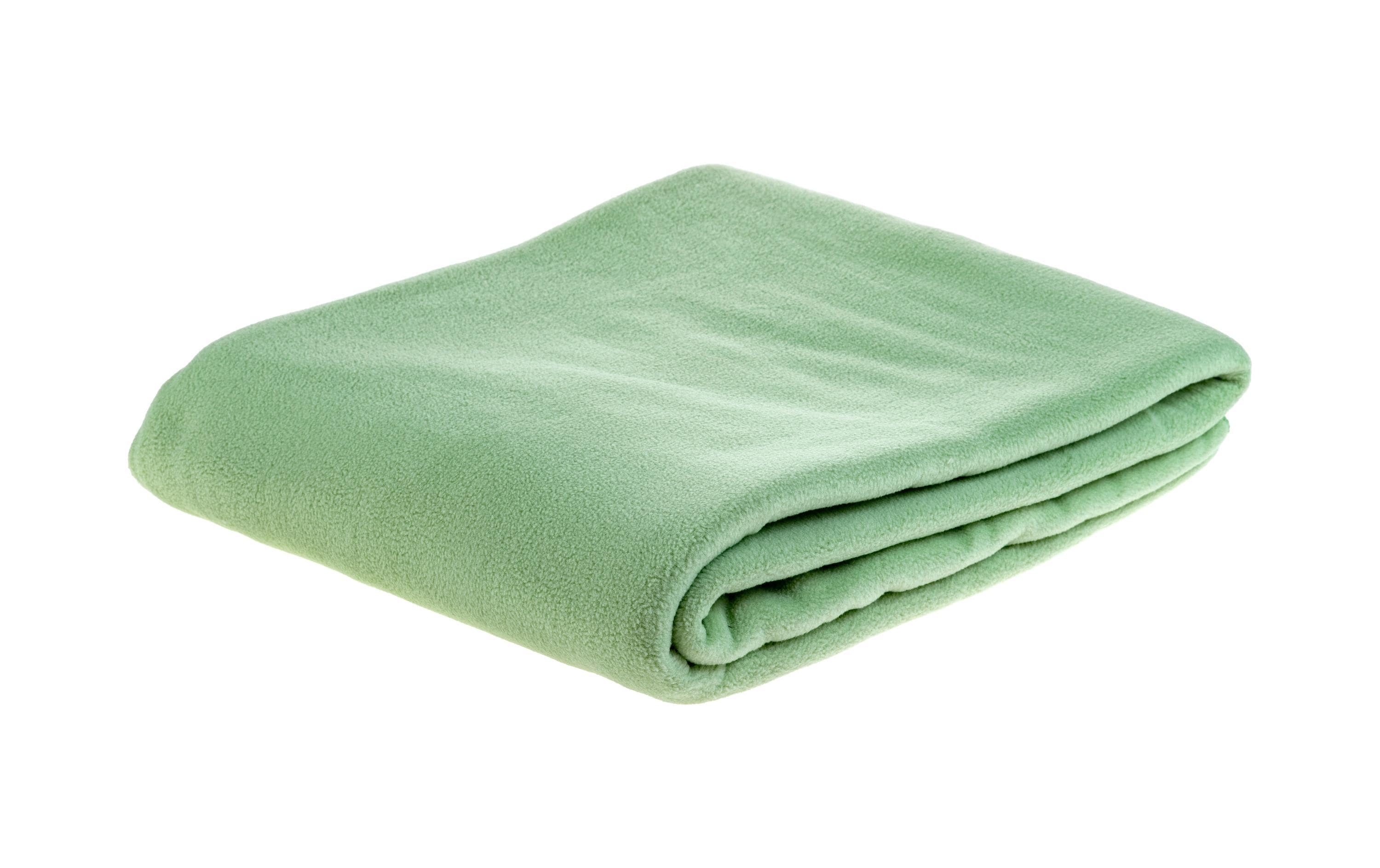 Decke Fleece Polar 150 x 210 cm, GrünFlauschige Fleecedecke