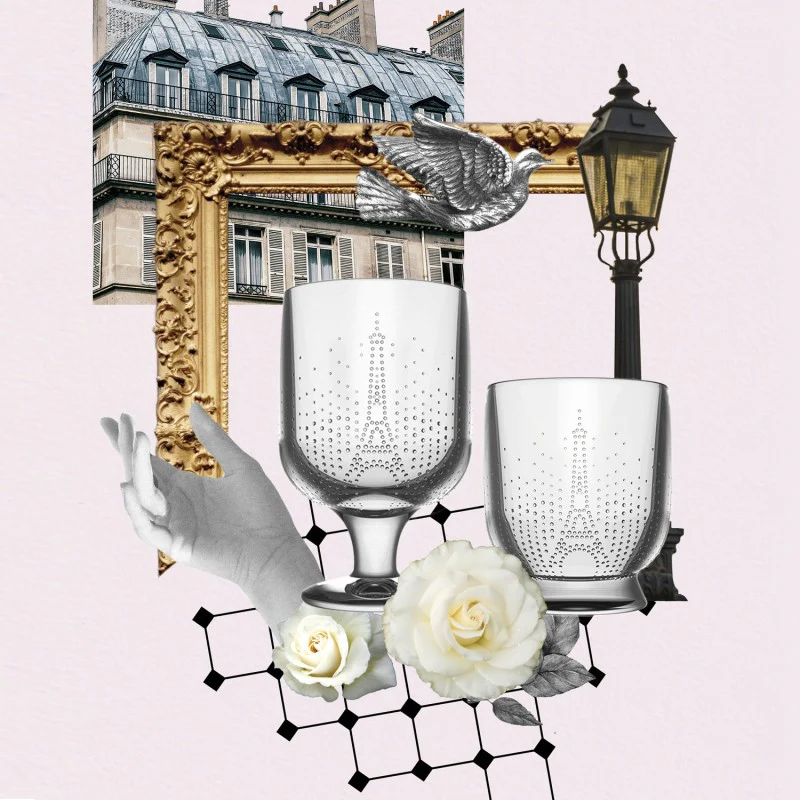 Lot de 4 verres, PARISIENNE La Rochère