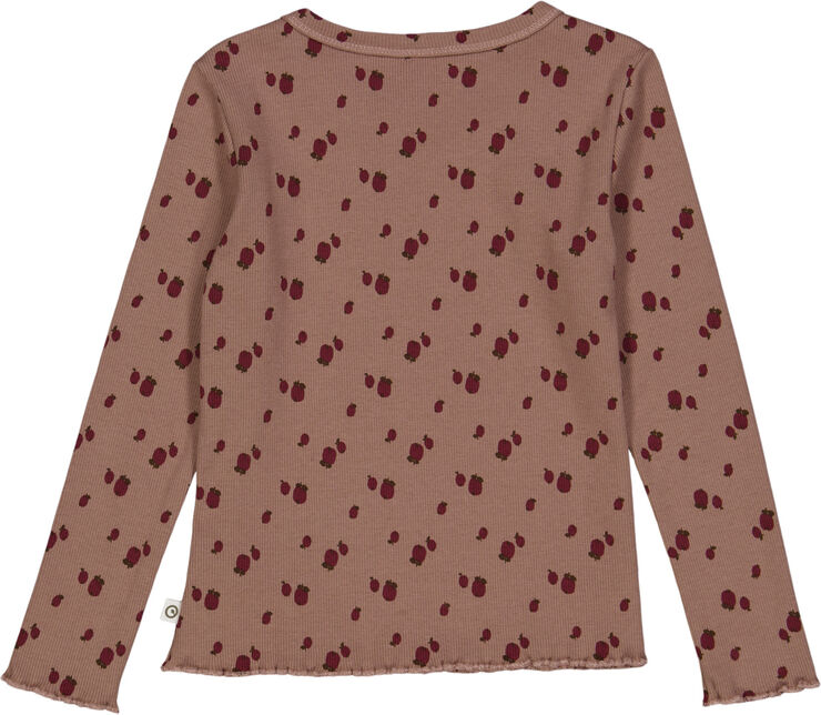 Müsli by Green Cotton Apple l/s T Daydream/ cabernet/ bark