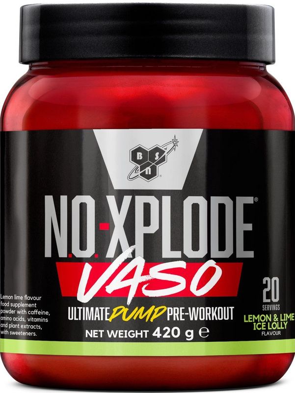 BSN - N.O.-Xplode Vaso - Pump Pre-Workout - Lemon & Lime - 20 servings