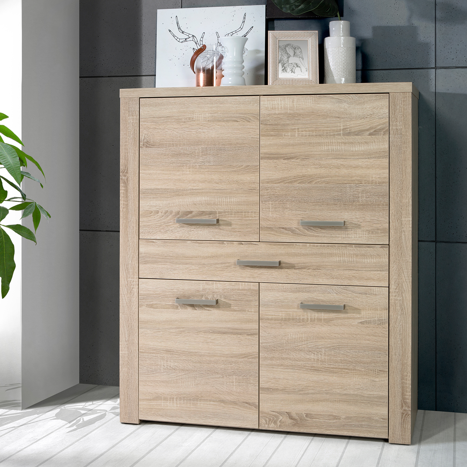 Highboard - Sonoma Eiche - 116 cm breit