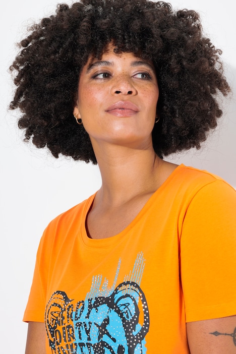 T-Shirt, Boxy Fit, Teddy-Motiv