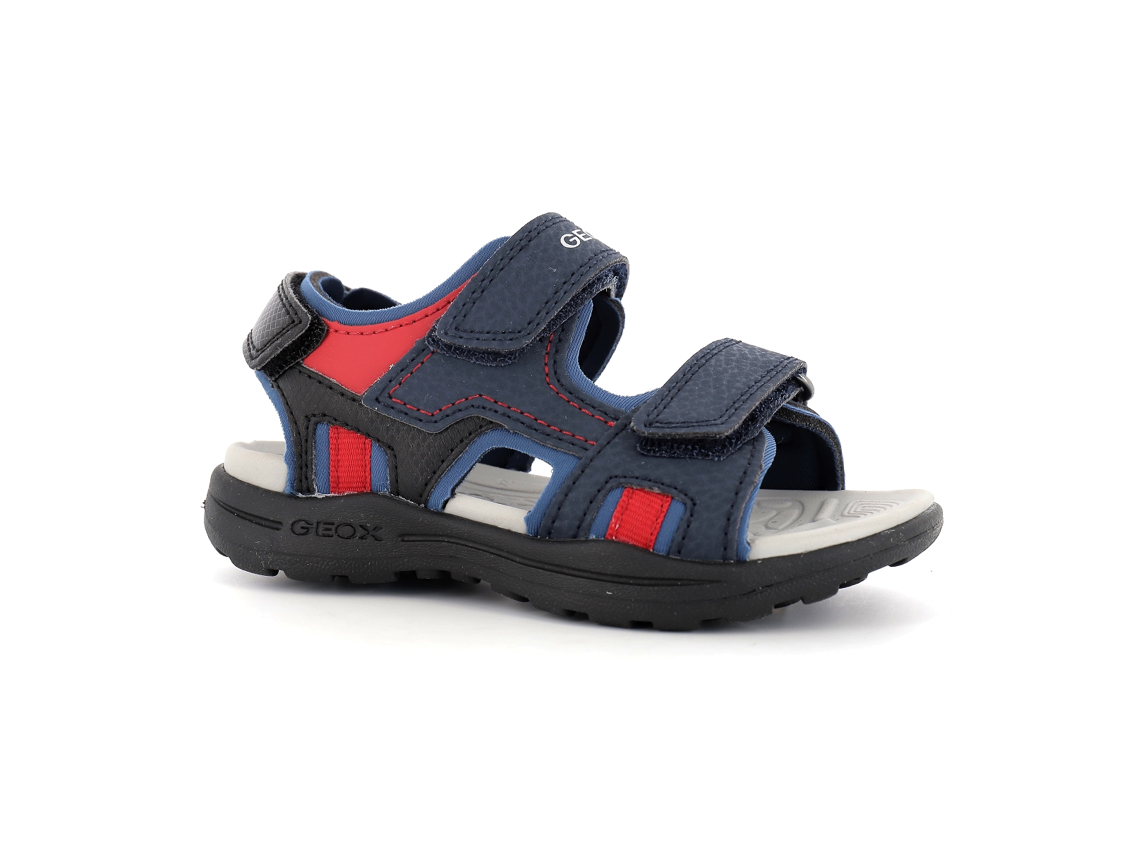 Geox-VANIETT BOY-J155XB Synthétique Marine Rouge