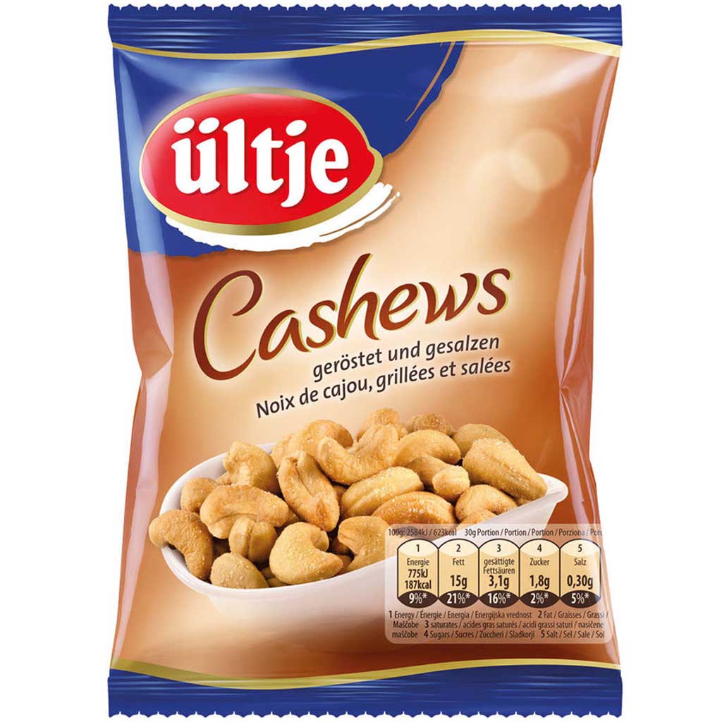 ültje Cashews geröstet & gesalzen 150g MHD:30.9.25