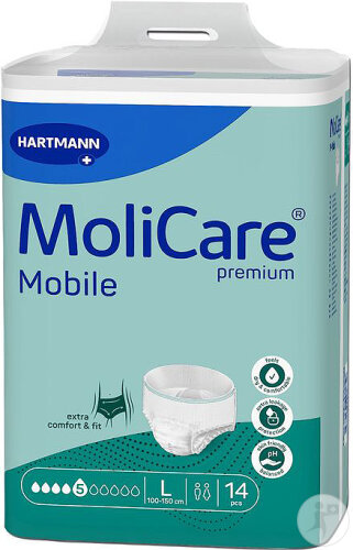 Hartmann MoliCare Premium Mobile 5 Gouttes Taille L 14 Pièces