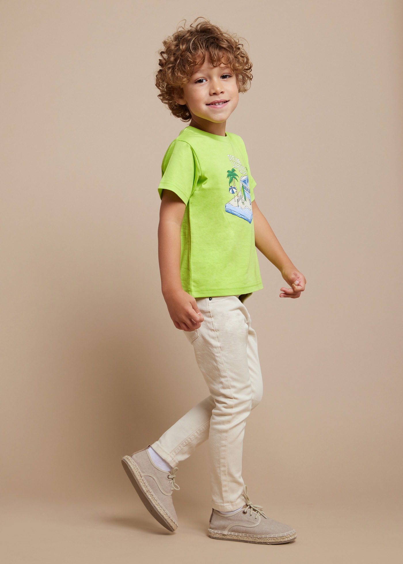Camiseta Better Cotton estampada para meninos, pimenta chili