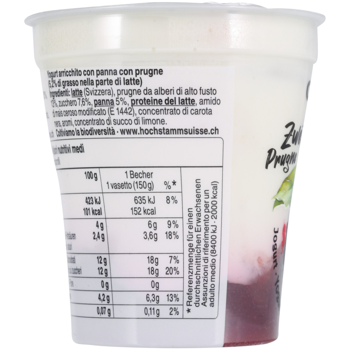 Joghurt unterlegt Zwetschge 2x150g -