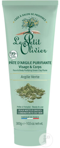 Le Petit Olivier Pâte D'Argile Purifiante Visage & Corps Argile Verte 300g