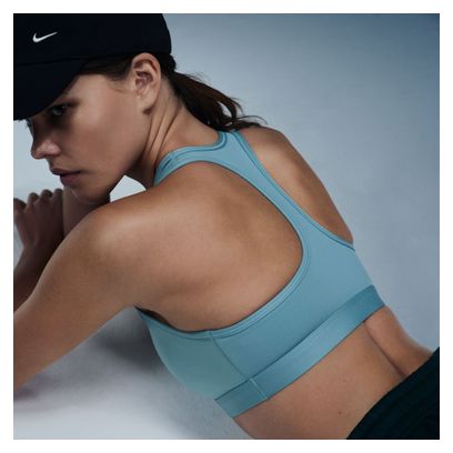 Brassière Nike Swoosh Medium Support Bleu Femme