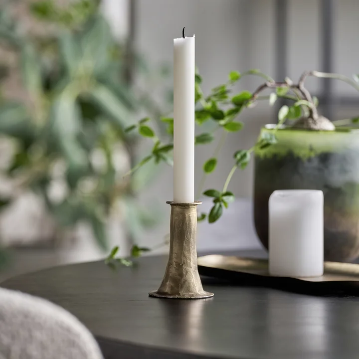 House Doctor - Ticca Kerzenständer, H16 cm, Antik-Gold