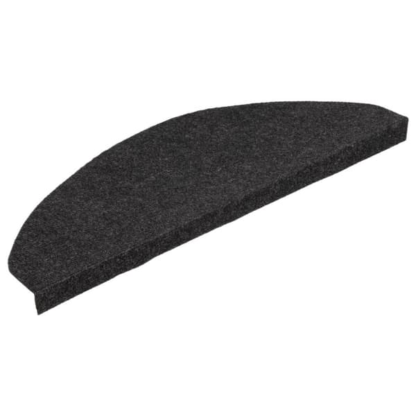vidaXL Selvklebende trappematter 15 stk 65x22,5x3,5 cm svart