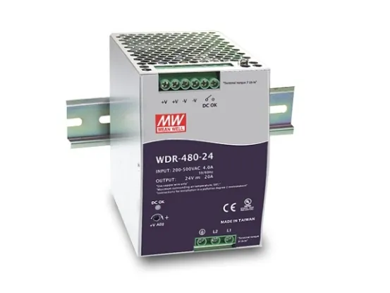 IMC Networks WDR-480-24, 480 W, 180 - 550, 47 - 63, Grå, -30 - 70 °C, -40 - 85 °C