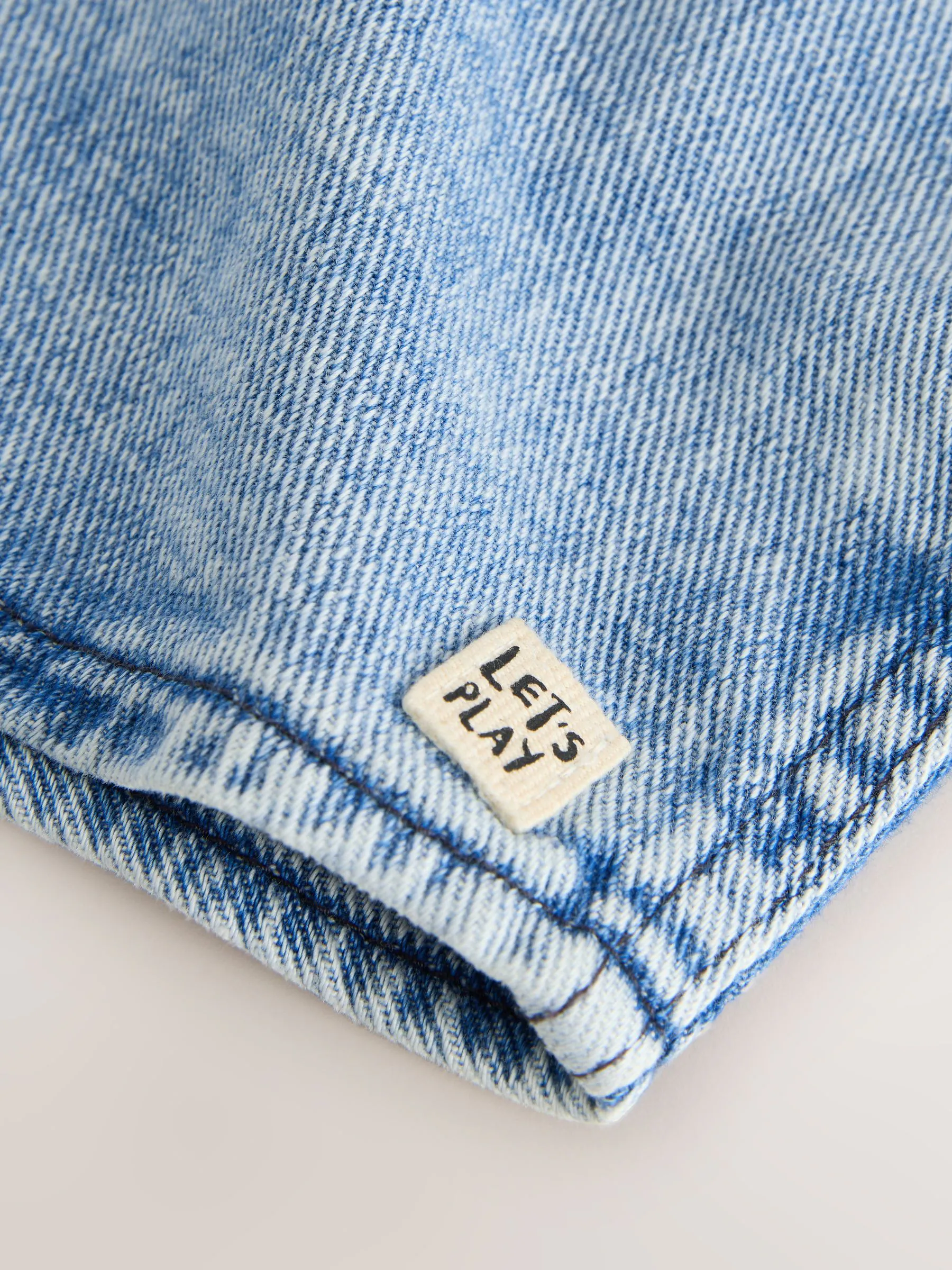 Normaal blauw - Denim overhemd met capuchon (3mnd -7jr)