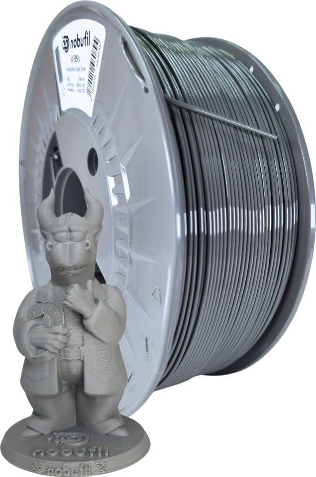 Nobufil  ABSx Industrial Dark Grey, 1,75 mm / 1000 g    ABS Filament aus recycelten Kunststoffen
