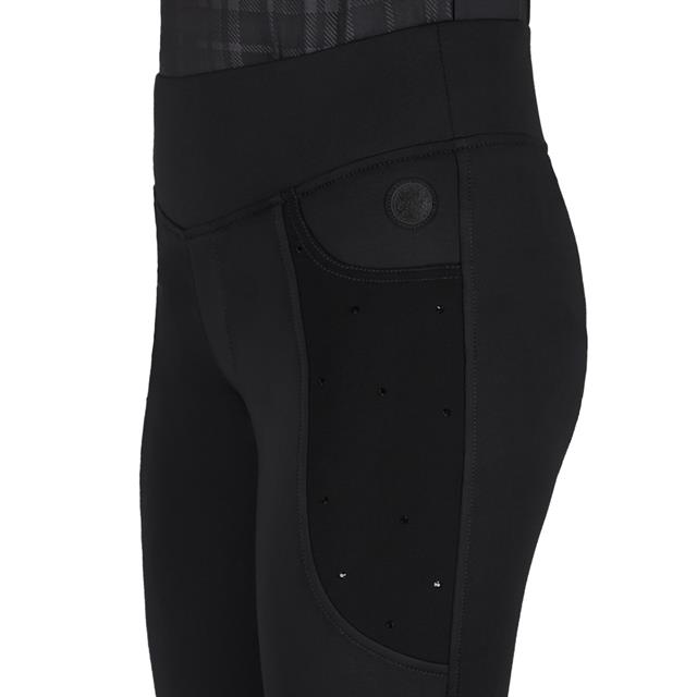 Paardrijlegging QHP Zahra Knie Grip Kids Zwart