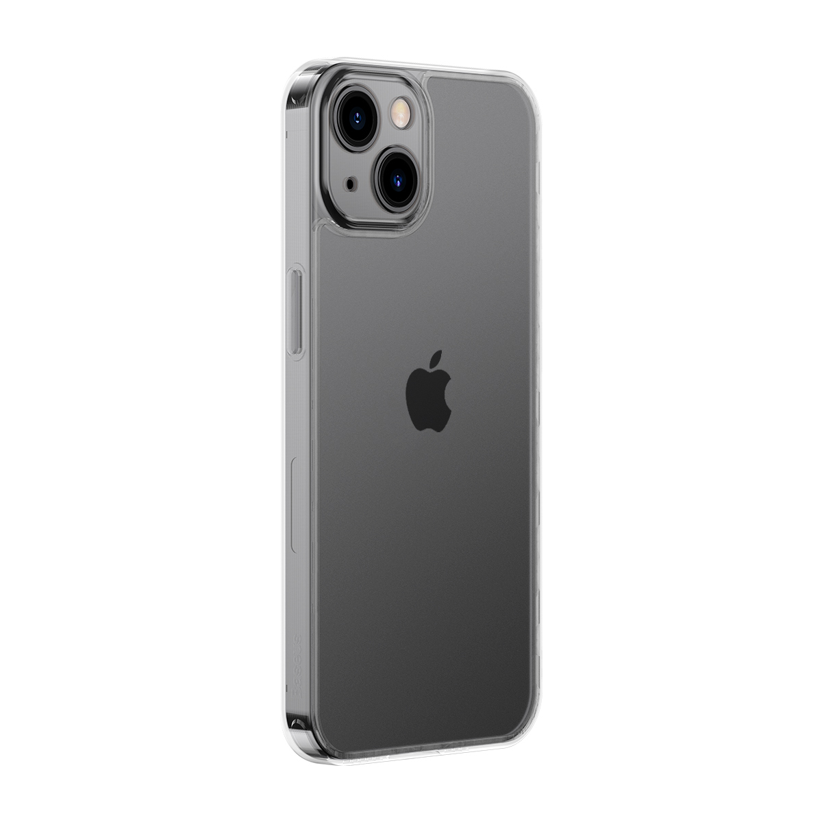 iPhone 13 Hybrid Hülle Frosted Glass TPU Bumper   Acryl Rückseite   Kameraschutz - Transparent (Matt)
