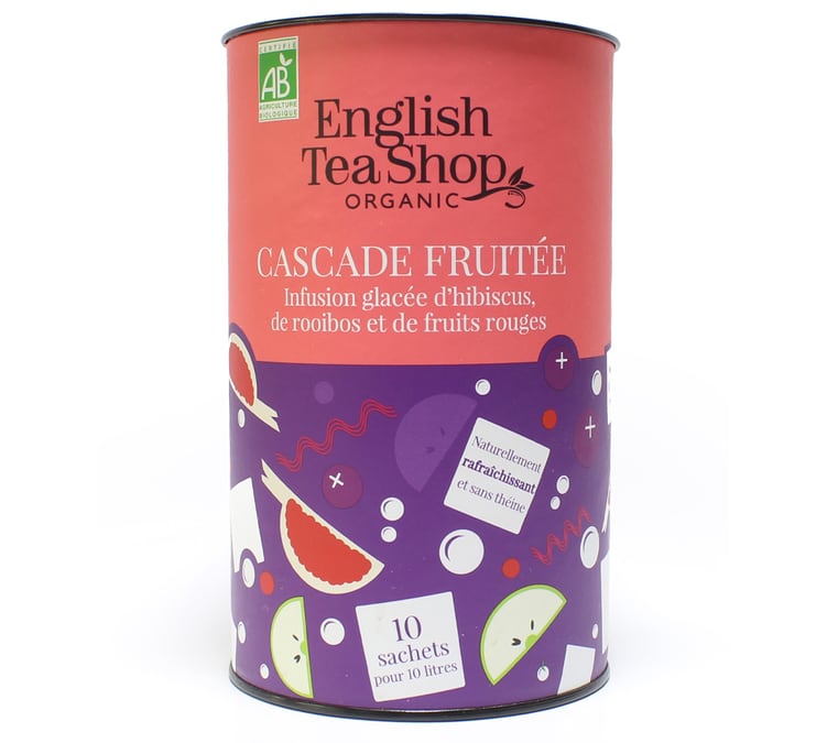 Infusion glacée Cascade Fruitée bio - 10 sachets - English Tea Shop