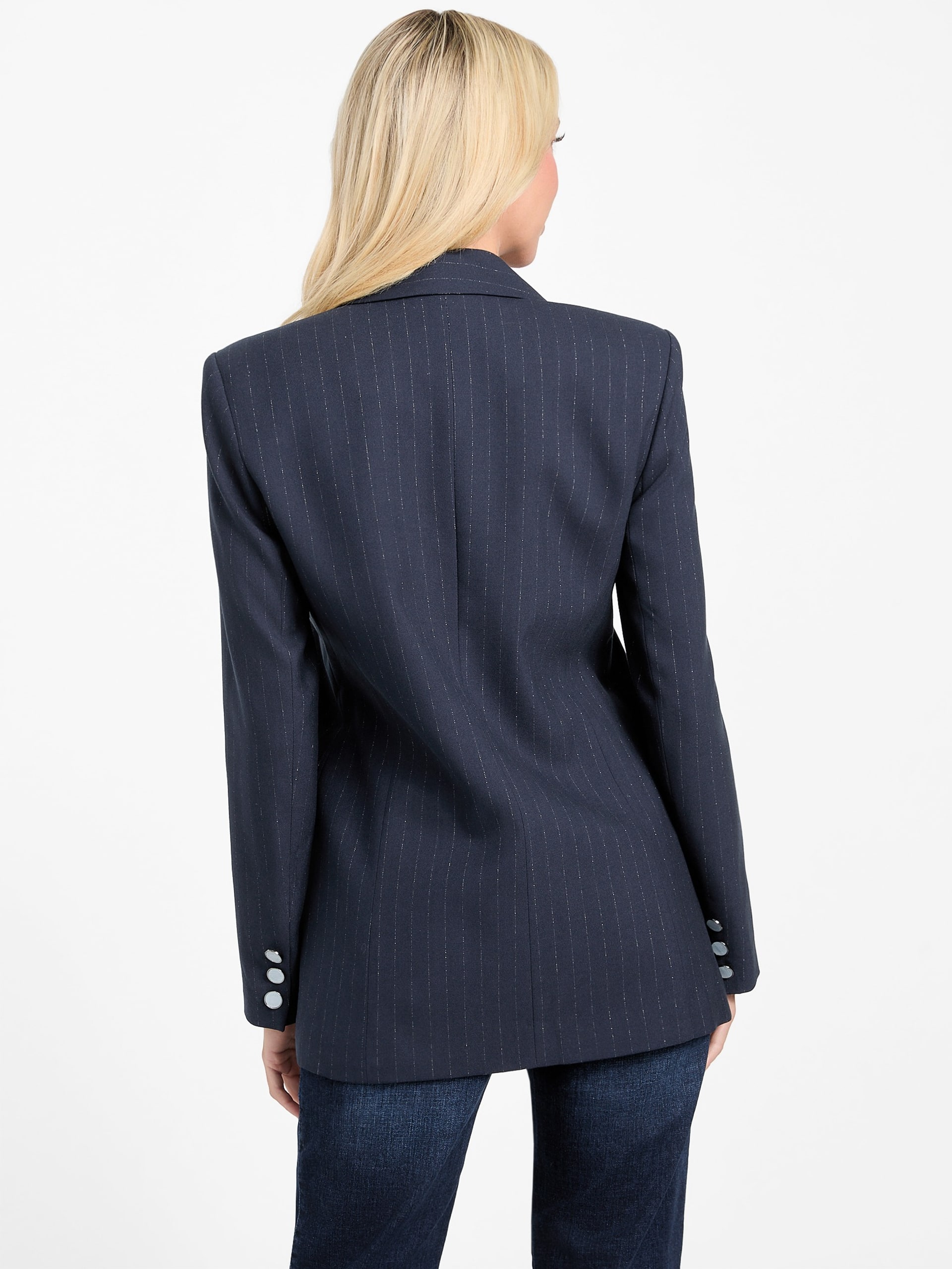 Blazer Eco Zanita de Abotoamento Duplo