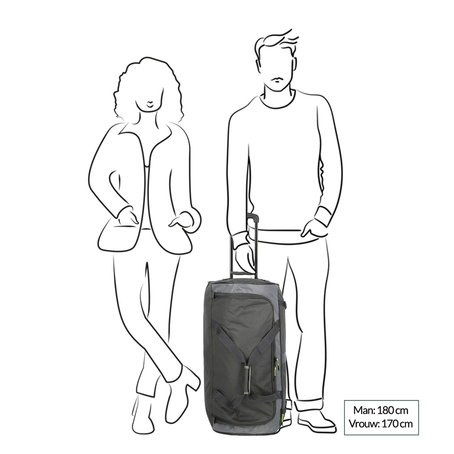 Travelite Basics Wheeled Duffle Active anthracite